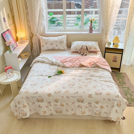 91家纺网 家纺一手货源 找家纺 （总）贝扬思 2025新款水洗邹邹纱夏被