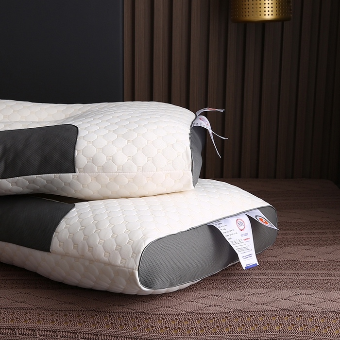 91家纺网 家纺一手货源 找家纺 （总）沃兰国际 水立方针织羽丝绒枕头成人护颈单人枕芯SPA枕