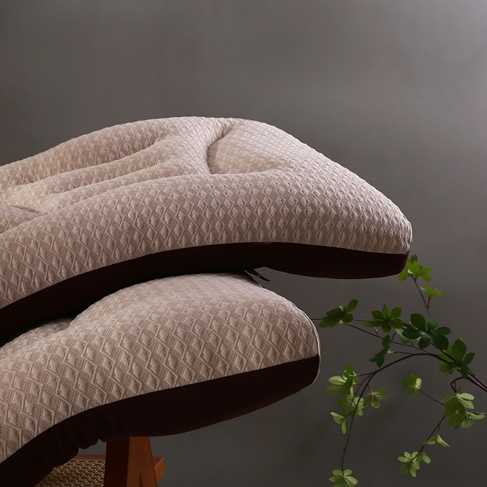 91家纺网 家纺一手货源 找家纺 （总）沃兰国际 竹芯针织羽丝绒枕头成人护颈单人枕芯SPA枕