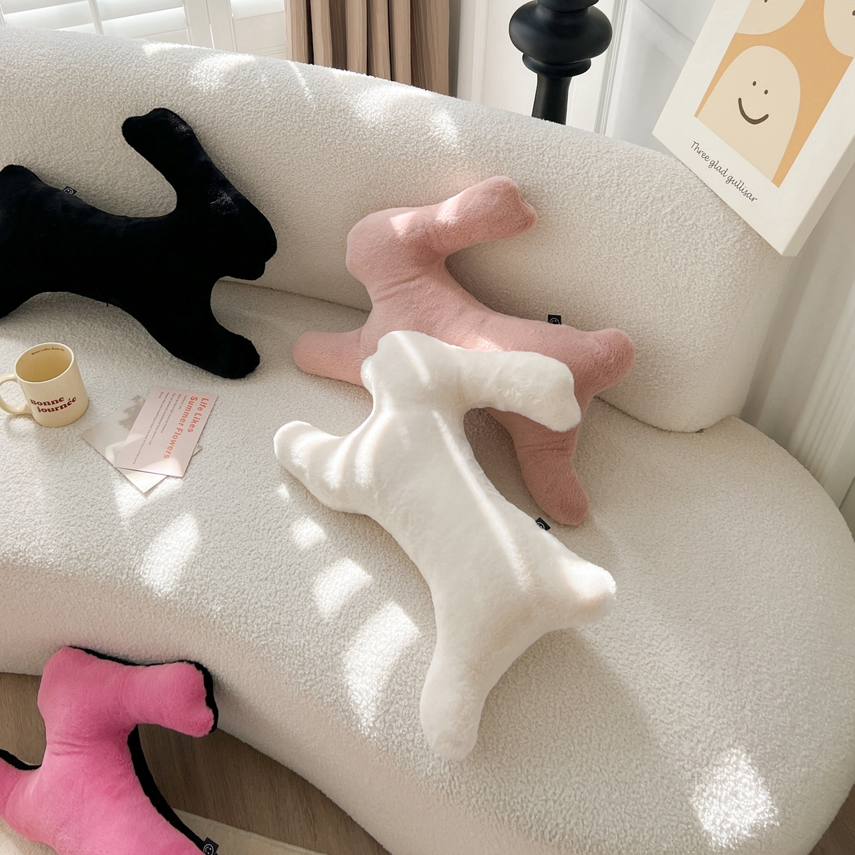 91家纺网 家纺一手货源 找家纺 （总）美茉家居 2024新款兔年写意抱枕