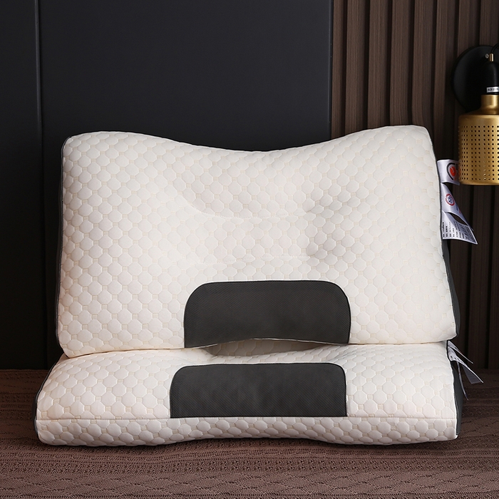 91家纺网 家纺一手货源 找家纺 （总）沃兰国际 水立方针织羽丝绒枕头成人护颈单人枕芯SPA枕