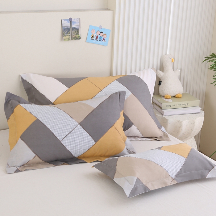 91家纺网 家纺一手货源 找家纺 凯森家纺 2024新款13372全棉枕套单人枕头套枕芯套儿童枕套 索格-咖