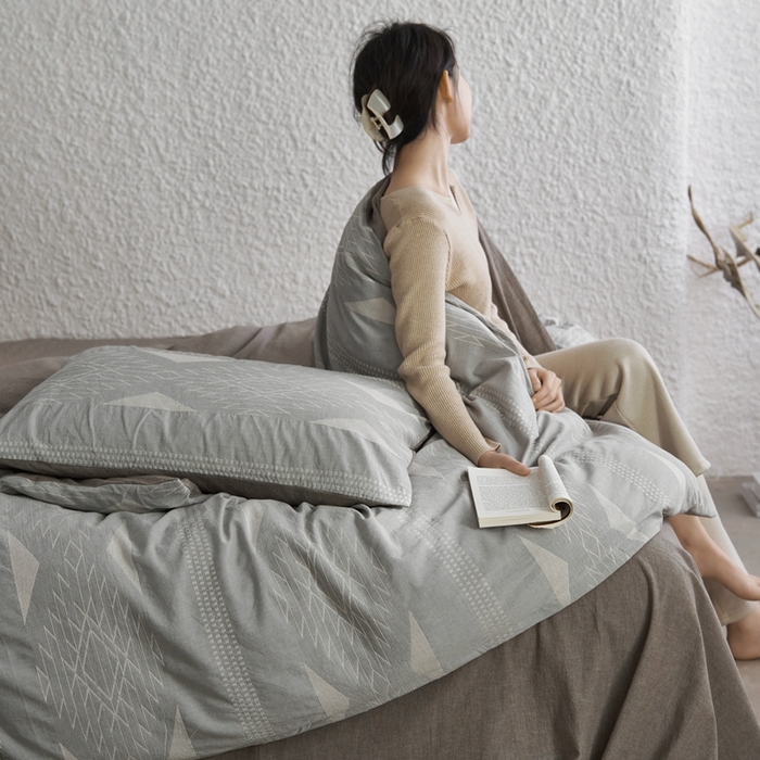 91家纺网 家纺一手货源 找家纺 安莱生活 2024年新品高端色织提花异域风情波西米亚基础款 波西米亚基础款-浅灰