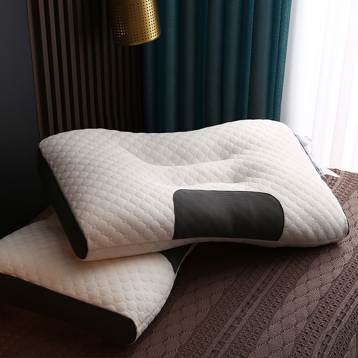 91家纺网 家纺一手货源 找家纺 （总）沃兰国际 水立方针织羽丝绒枕头成人护颈单人枕芯SPA枕