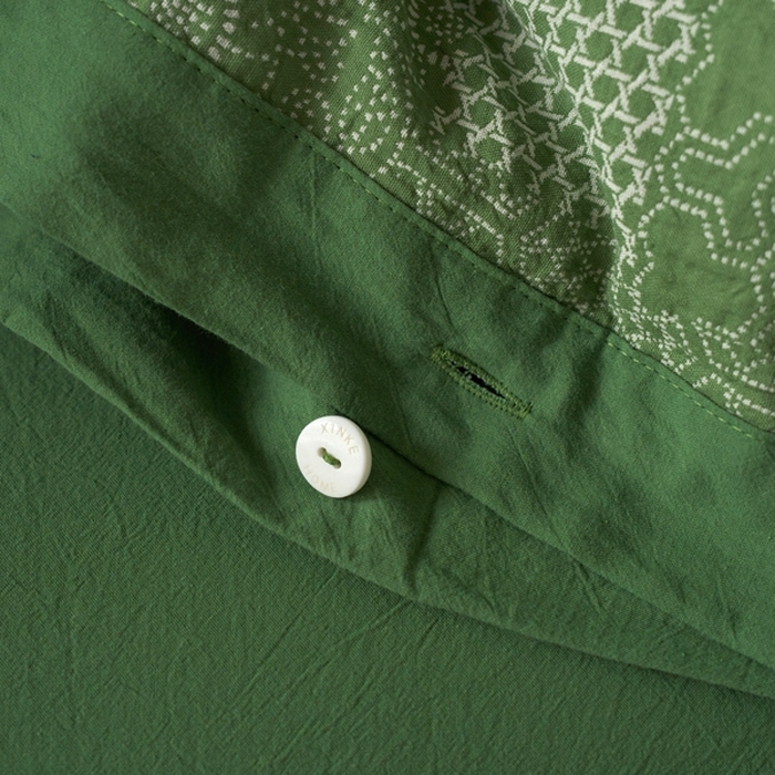 91家纺网 家纺一手货源 找家纺 安莱生活 2024年新品高端双层纱大提花工艺款缤纷花妍纽扣款 缤纷花妍纽扣款-嫩绿