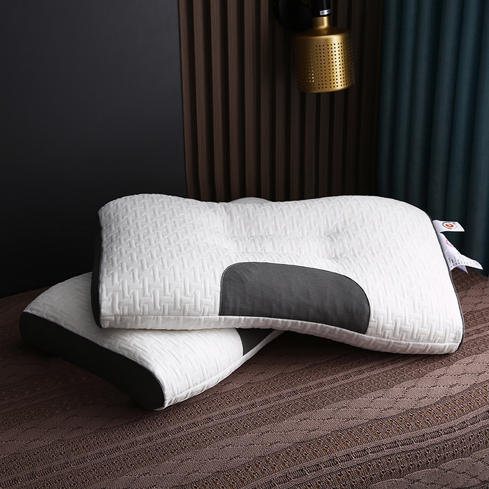 91家纺网 家纺一手货源 找家纺 （总）沃兰国际 蜂巢针织羽丝绒枕头成人护颈单人枕芯SPA枕