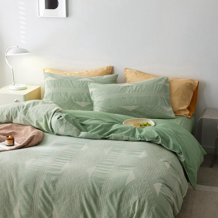 91家纺网 家纺一手货源 找家纺 安莱生活 2024年新品高端色织提花异域风情波西米亚基础款 波西米亚基础款-嫩绿