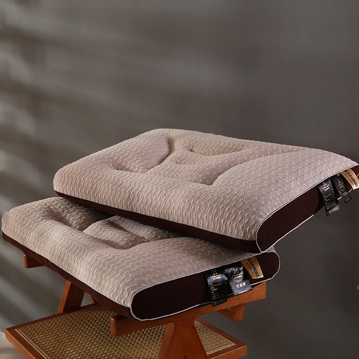 91家纺网 家纺一手货源 找家纺 （总）沃兰国际 竹芯针织羽丝绒枕头成人护颈单人枕芯SPA枕