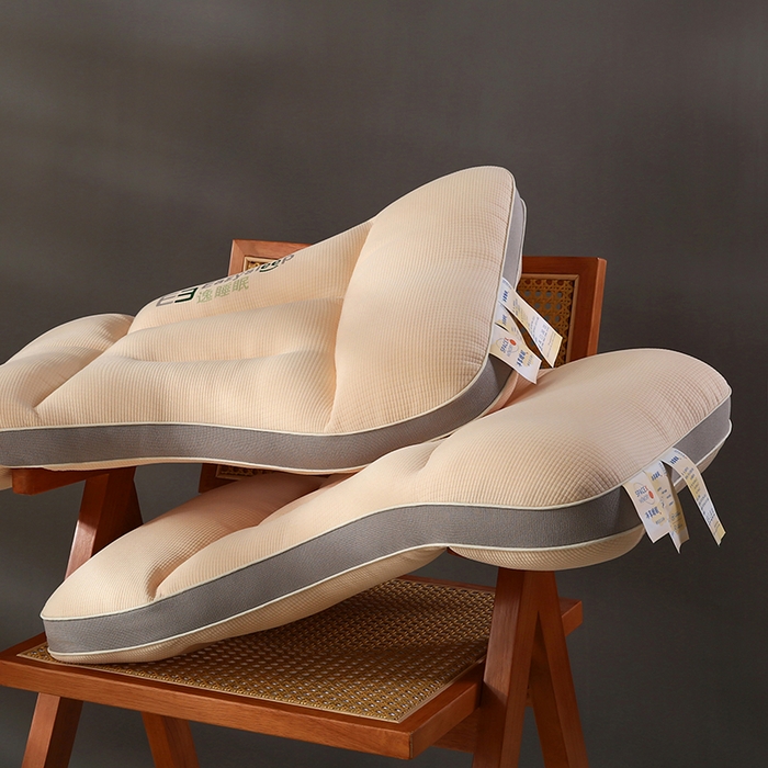 91家纺网 家纺一手货源 找家纺 （总）沃兰国际 逸睡眠针织羽丝绒枕头成人护颈单人枕芯定型枕