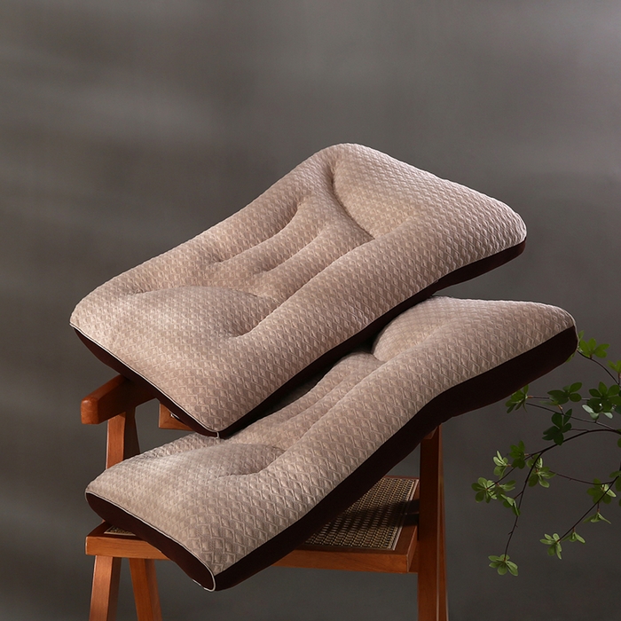 91家纺网 家纺一手货源 找家纺 （总）沃兰国际 竹芯针织羽丝绒枕头成人护颈单人枕芯SPA枕