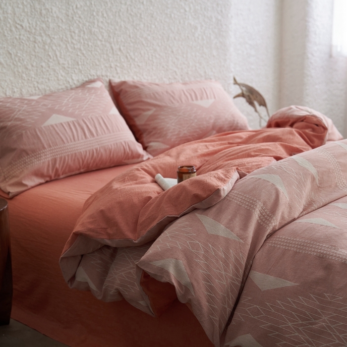 91家纺网 家纺一手货源 找家纺 安莱生活 2024年新品高端色织提花异域风情波西米亚基础款 波西米亚基础款-橘红