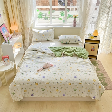 91家纺网 家纺一手货源 找家纺 （总）贝扬思 2025新款水洗邹邹纱夏被