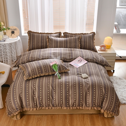 91家纺网 家纺一手货源 找家纺 （总）梦精灵家纺 2025新款花边床单四件套