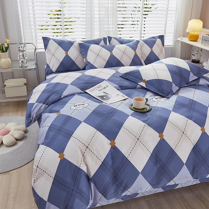 91家纺网 家纺一手货源 找家纺 （总）名优家纺 2024新款全棉13070韩版小清新系列床裙四件套 