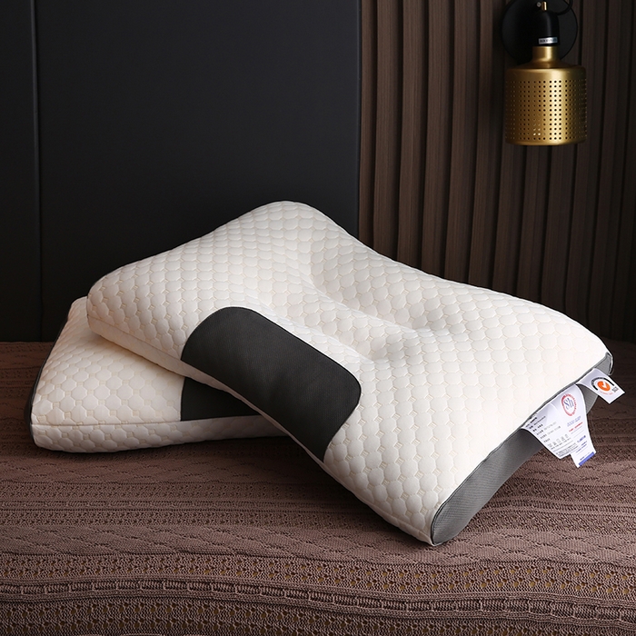 91家纺网 家纺一手货源 找家纺 （总）沃兰国际 水立方针织羽丝绒枕头成人护颈单人枕芯SPA枕