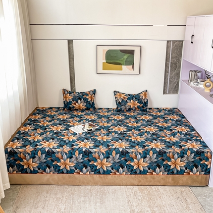 91家纺网 家纺一手货源 找家纺 手艺人沙发垫炕垫 2025新款雪尼尔炕盖榻榻米炕垫K606-K612 K608