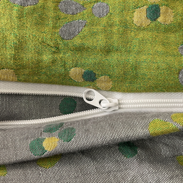 91家纺网 家纺一手货源 找家纺 睡棉坊 2024新款全棉色织提花双层纱复古单被套 诗画-绿