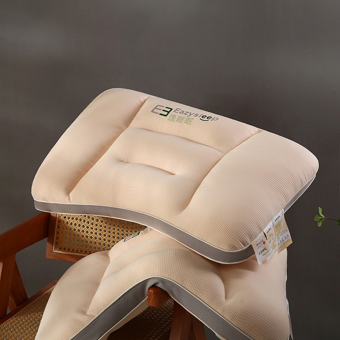 91家纺网 家纺一手货源 找家纺 （总）沃兰国际 逸睡眠针织羽丝绒枕头成人护颈单人枕芯定型枕