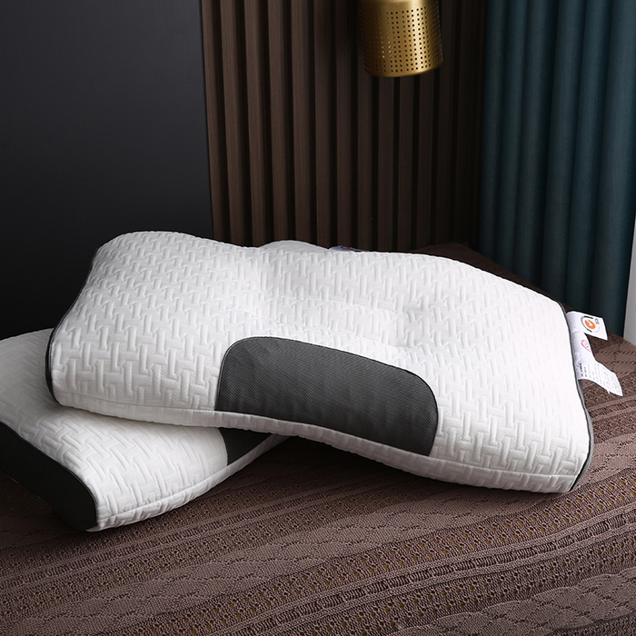 91家纺网 家纺一手货源 找家纺 （总）沃兰国际 蜂巢针织羽丝绒枕头成人护颈单人枕芯SPA枕