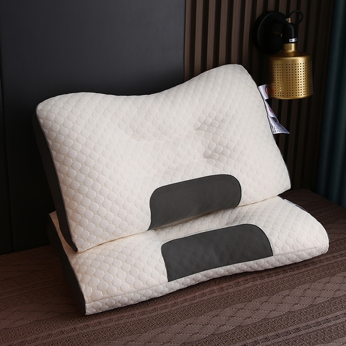 91家纺网 家纺一手货源 找家纺 （总）沃兰国际 水立方针织羽丝绒枕头成人护颈单人枕芯SPA枕