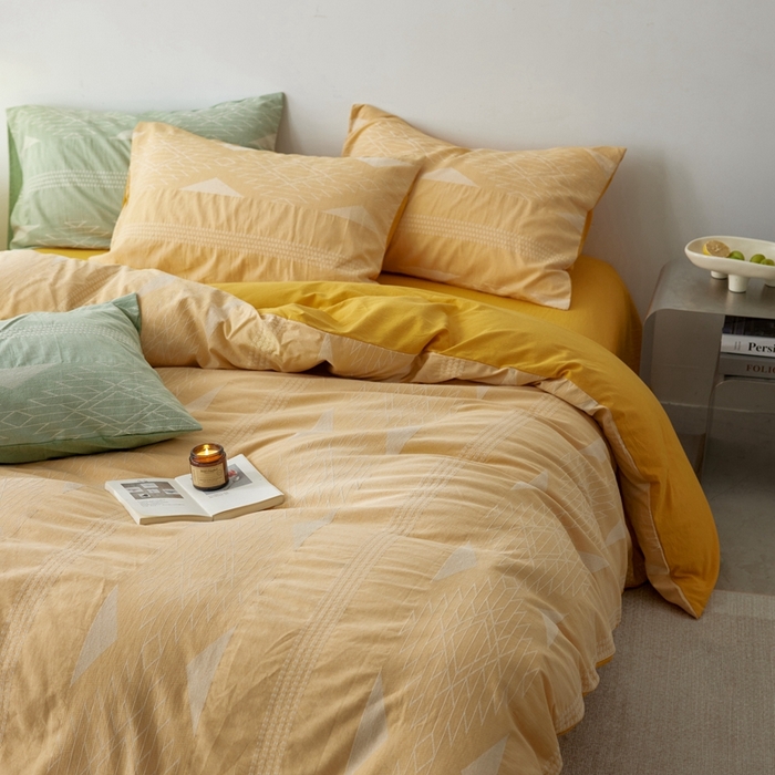 91家纺网 家纺一手货源 找家纺 安莱生活 2024年新品高端色织提花异域风情波西米亚基础款 波西米亚基础款-姜黄