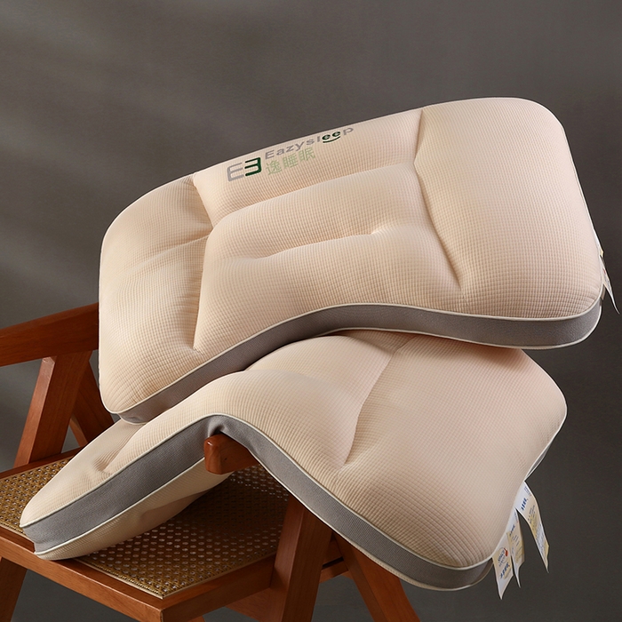 91家纺网 家纺一手货源 找家纺 （总）沃兰国际 逸睡眠针织羽丝绒枕头成人护颈单人枕芯定型枕