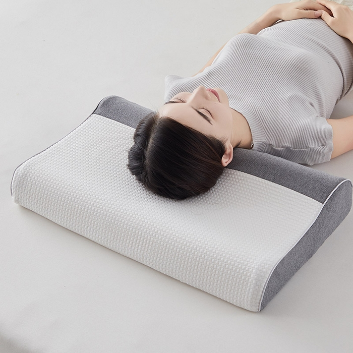 91家纺网 家纺一手货源 找家纺 （总）沃兰国际 新款针织牵引乳胶枕 40*60