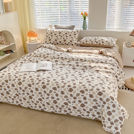 艺菲阁家纺 2024新款大豆蛋白水洗双层纱夏被 萌萌狗