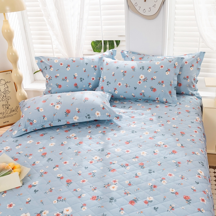 91家纺网 家纺一手货源 找家纺 （总）琉宿家纺 2025新款全棉13372蕾丝夹棉印花床裙