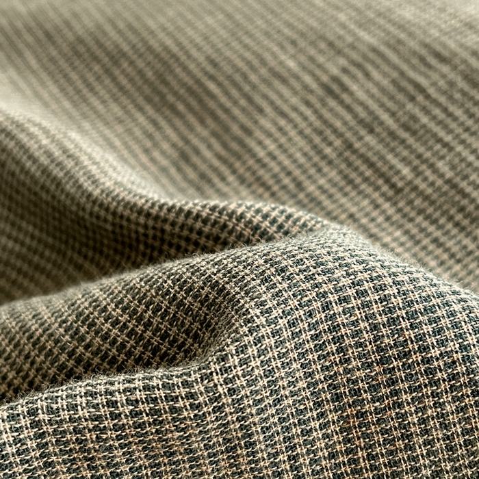 91家纺网 家纺一手货源 找家纺 睡棉坊 2024新款全棉色织提花双层纱复古单被套 千喜格-绿