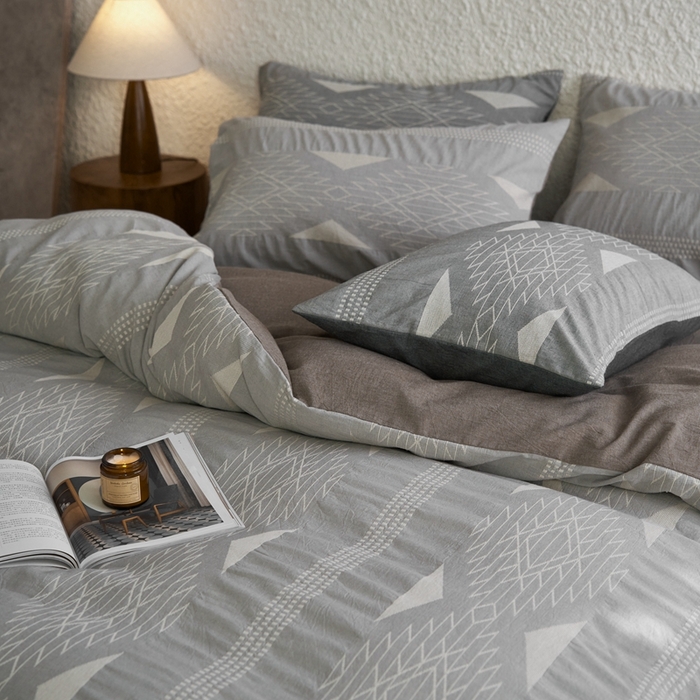 91家纺网 家纺一手货源 找家纺 安莱生活 2024年新品高端色织提花异域风情波西米亚基础款 波西米亚基础款-浅灰