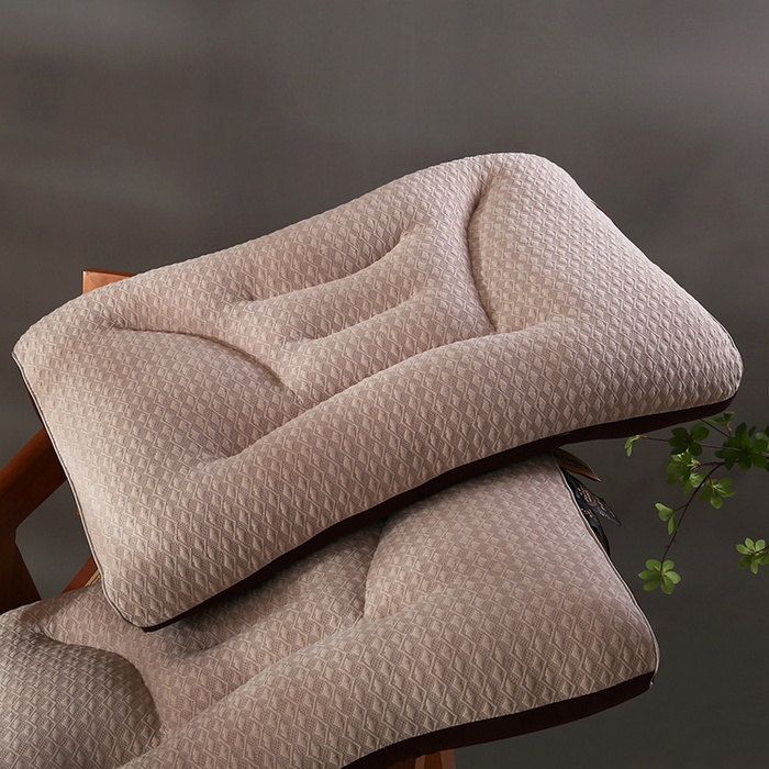 91家纺网 家纺一手货源 找家纺 （总）沃兰国际 竹芯针织羽丝绒枕头成人护颈单人枕芯SPA枕