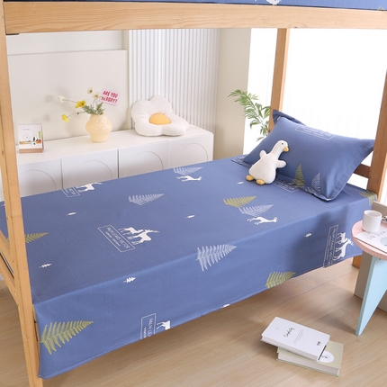凯森家纺 2024新款全棉13372学生床单三件套直播代发 一路繁程
