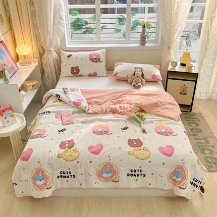 91家纺网 家纺一手货源 找家纺 （总）贝扬思 2025新款水洗邹邹纱夏被