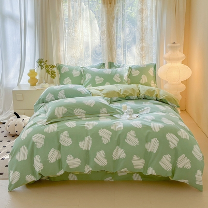 91家纺网 家纺一手货源 找家纺 （总）金帛坊 2024新款全棉12868吊边一字绣工艺款四件套