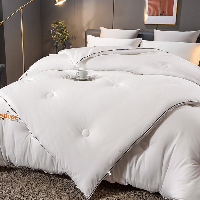 91家纺网 家纺一手货源 找家纺 （总）金帛坊 2024新款磨毛大豆双胎子母被子被芯