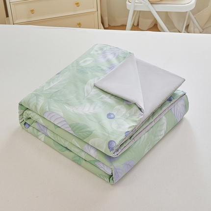 元元被芯 2024新款全棉小清新夏被四件套-单夏被 淡然若尘-绿