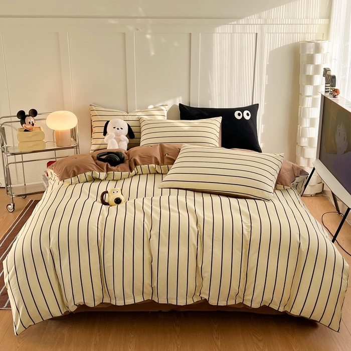 91家纺网 家纺一手货源 找家纺 HL原创 2024新款13070全棉40s单被套 复古豹纹