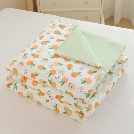 91家纺网 家纺一手货源 找家纺 （总）元元被芯 2024新款全棉小清新夏被四件套-单夏被