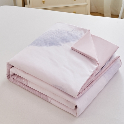 元元被芯 2024新款全棉小清新夏被四件套-单夏被 且听风吟-粉