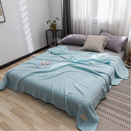 91家纺网 家纺一手货源 找家纺 （总）朴尔家纺-毛巾被 2024新款加厚纯色线毯纱布毛巾被