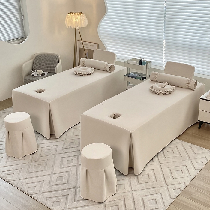 91家纺网 家纺一手货源 找家纺 莉人坊 2024新款米啦棉床罩 雅韵淡杏