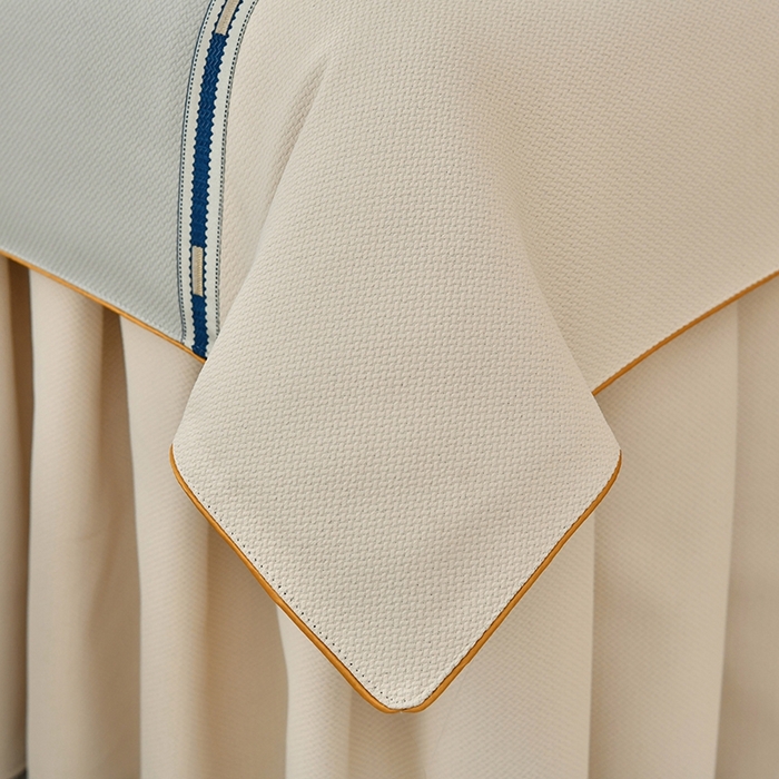 91家纺网 家纺一手货源 找家纺 莉人坊 2024款清雅裙摆米啦棉床罩 比利时灰