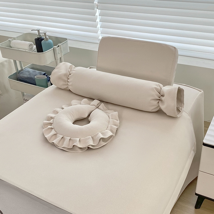 91家纺网 家纺一手货源 找家纺 莉人坊 2024新款米啦棉床罩 雅韵淡杏