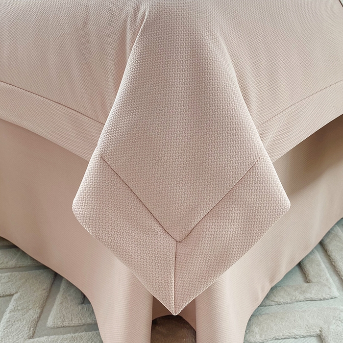 91家纺网 家纺一手货源 找家纺 莉人坊 2024新款米啦棉床罩 雅韵藕粉