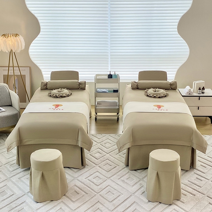 91家纺网 家纺一手货源 找家纺 莉人坊 2024新款米啦棉床罩 雅韵卡其