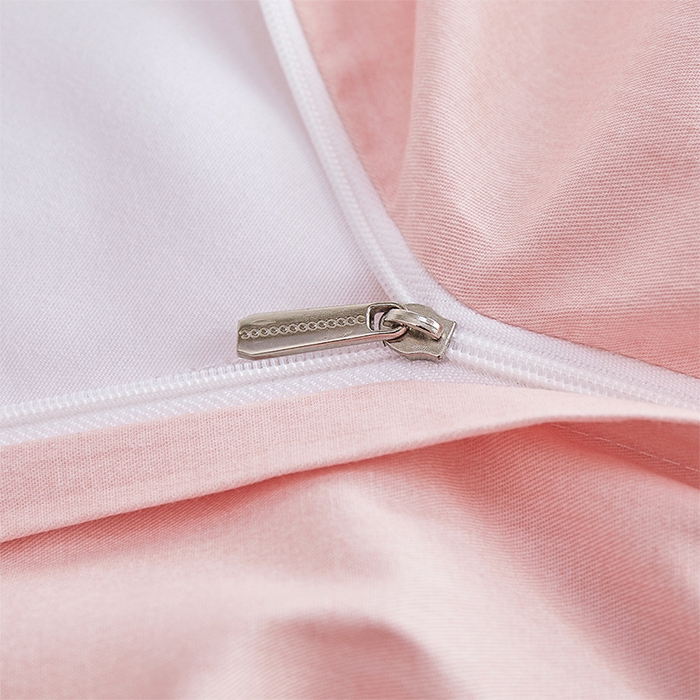 91家纺网 家纺一手货源 找家纺 元元被芯 2024新款全棉小清新夏被四件套-全棉夏被四件套 哈尼-粉