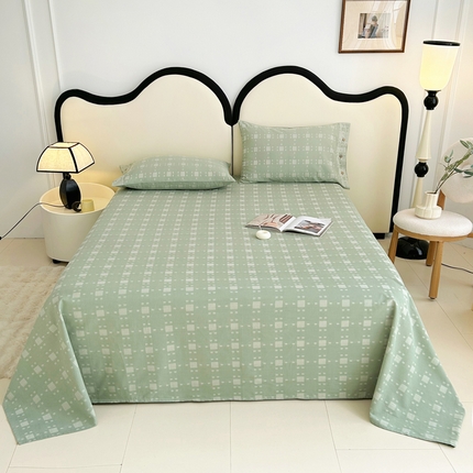 91家纺网 家纺一手货源 找家纺 （总）棉乐町家居 2025新款全棉色织提花老粗布凉席三件套