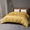 91家纺网 家纺一手货源 找家纺 晶缦家纺 2024新款100S全棉贡缎长绒棉纯色四件套和单品-纯沐系列 单被套 纯沐-玉米黄