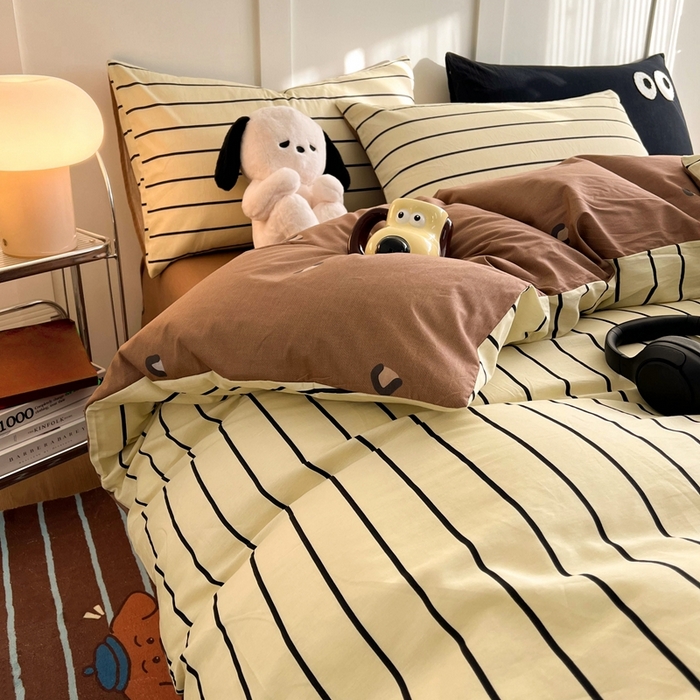 91家纺网 家纺一手货源 找家纺 HL原创 2024新款13070全棉40s单被套 复古豹纹